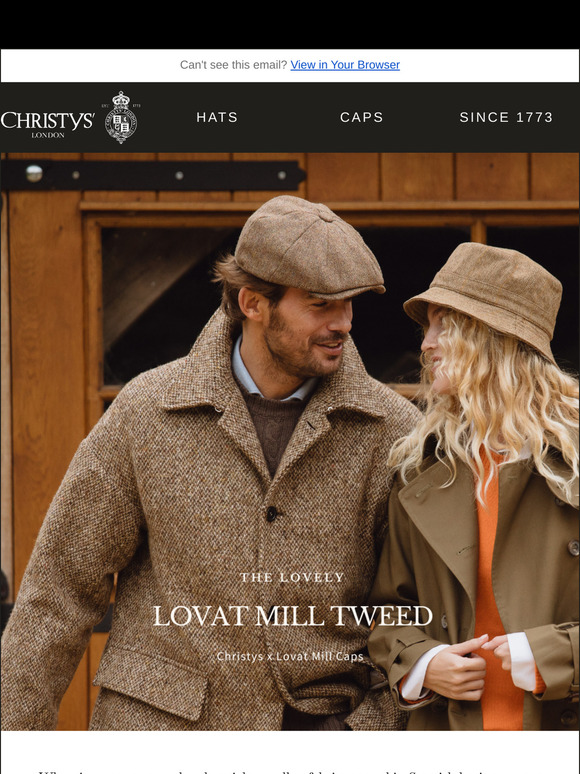 Discover our Lovat Mill tweed caps 🏴󠁧󠁢󠁳󠁣󠁴󠁿🦌