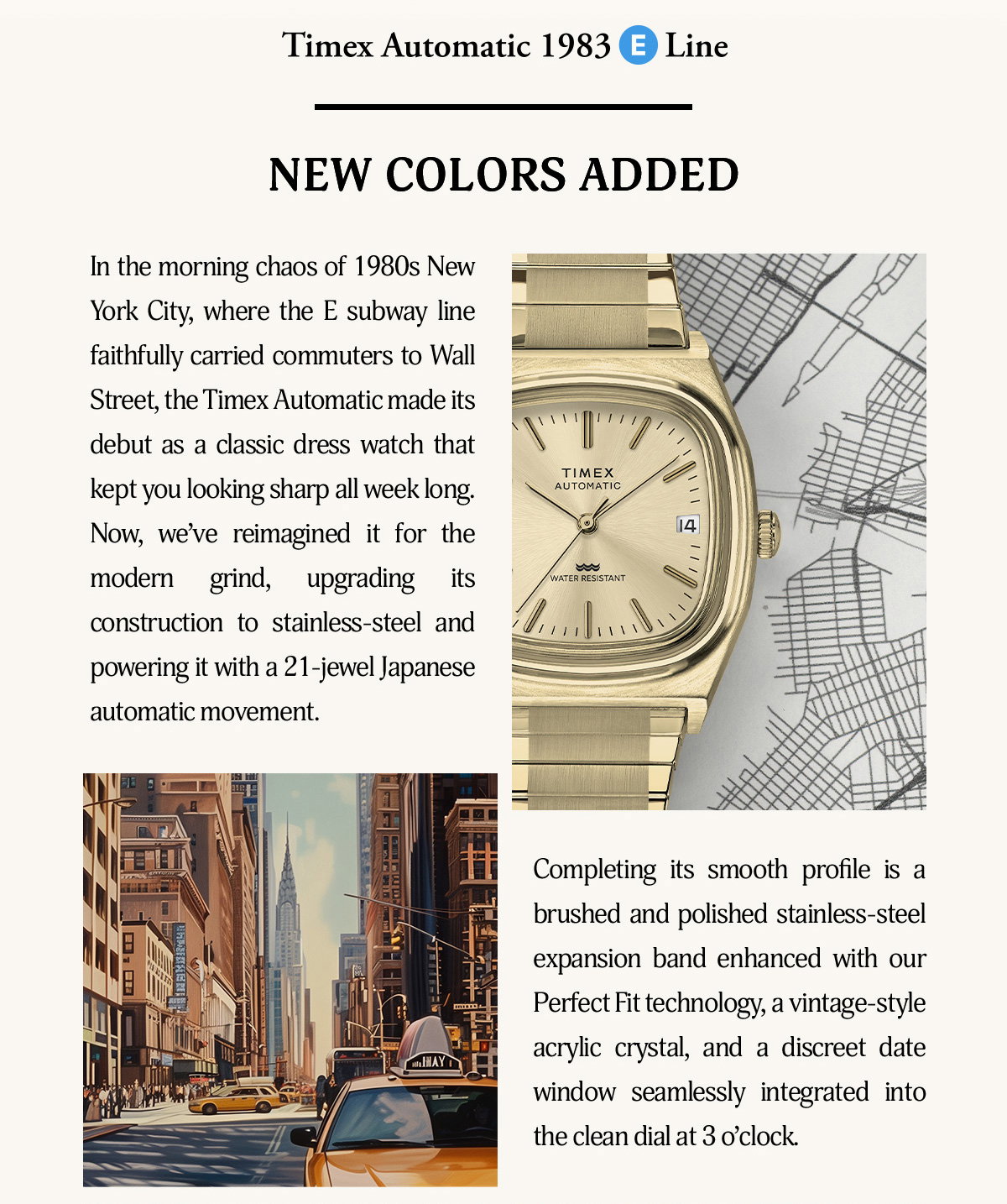 Timex: New Colors! Timex Automatic 1983 E-Line | Milled