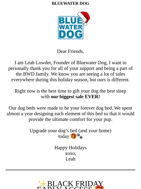 A Holiday Greeting From Our Founder Leah Lowder 💙