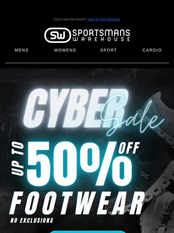 Cyber Sale: Footwear Up to 50% Off!👟