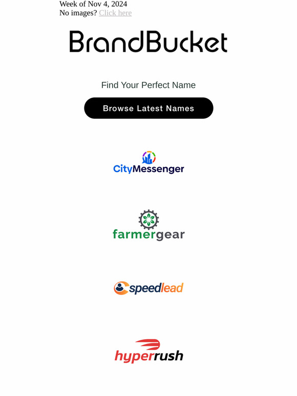 Your Weekly Digest of New Names