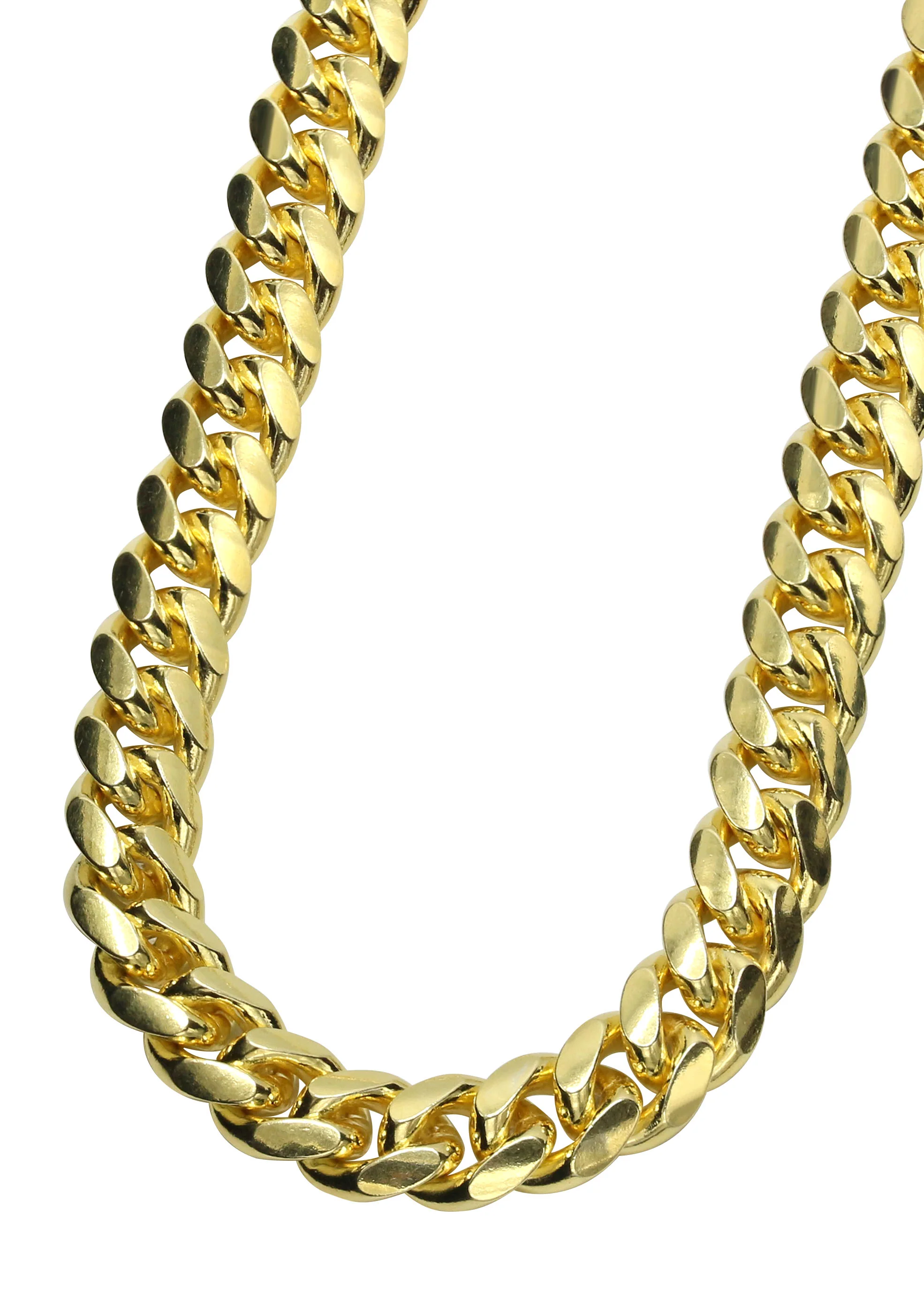 Image of Mens Gold Chain Solid Miami Cuban Link | 6MM