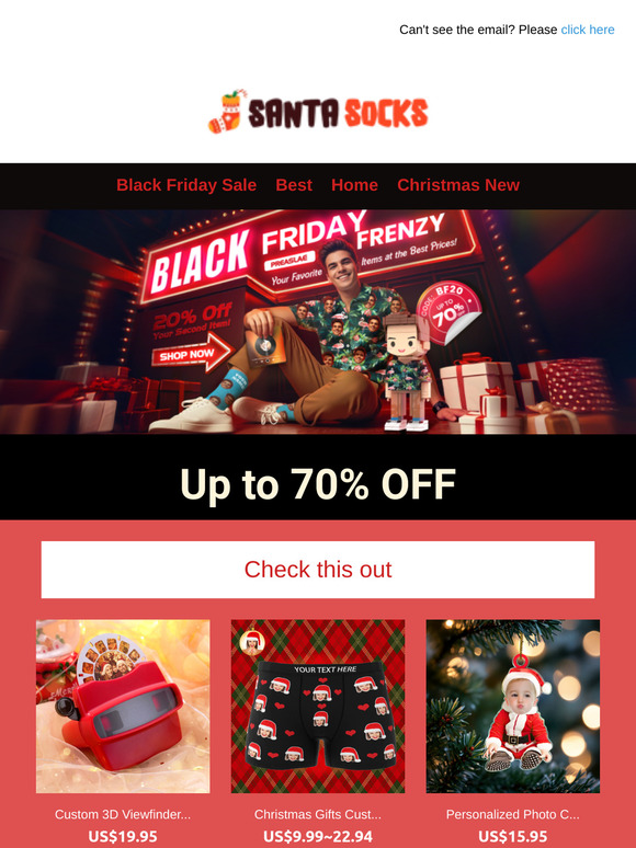 Hurry! Black Friday Sale: As low as 9.99! Second Item 20% Off!  🎁