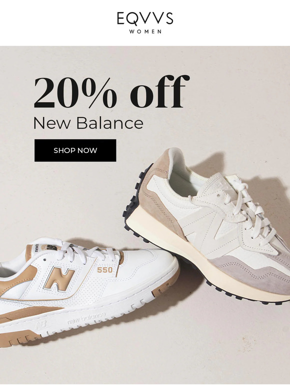 Want 20% off New Balance?