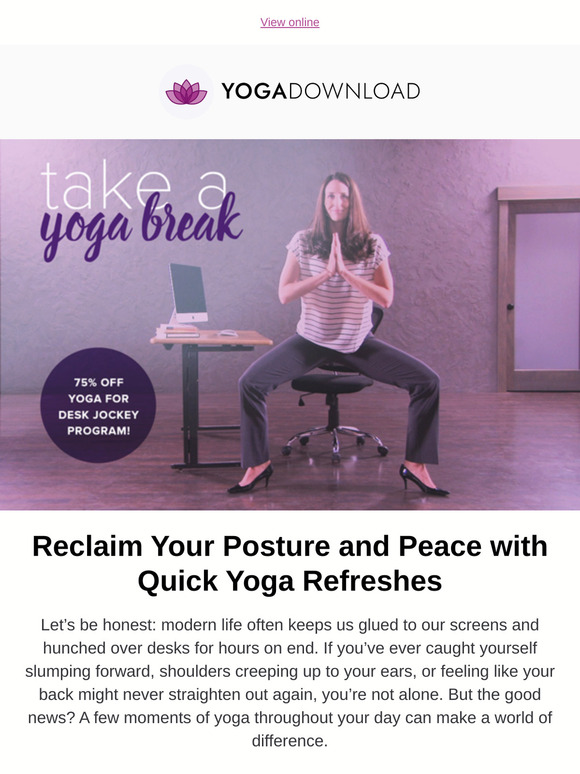 🙋‍♀️ Need a Break, —? | 75% Off Desk Jockey Program