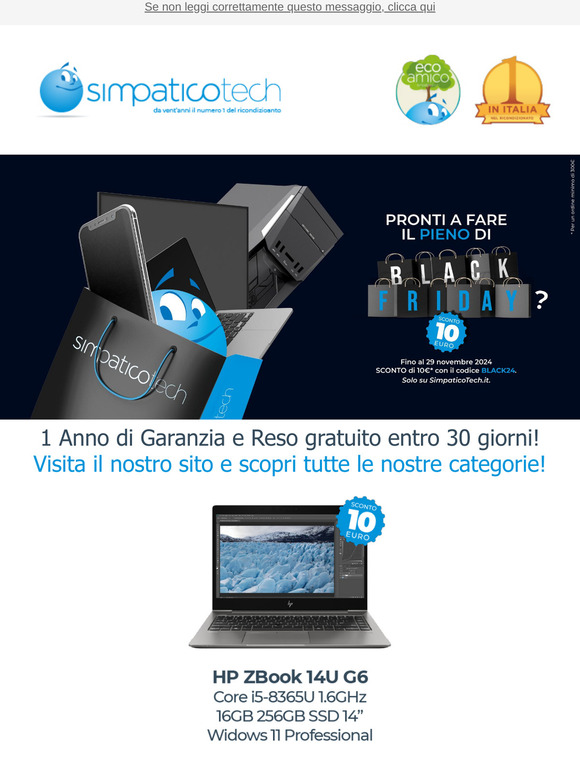Black Friday: HP ZBook tutta la potenza di un notebook a prezzi bassi