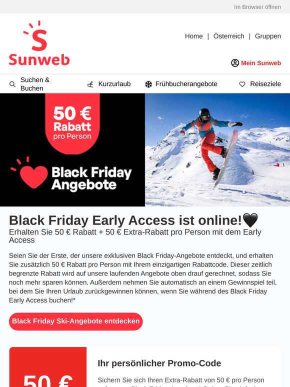 🎉 Black Friday Early Access ist online!🖤