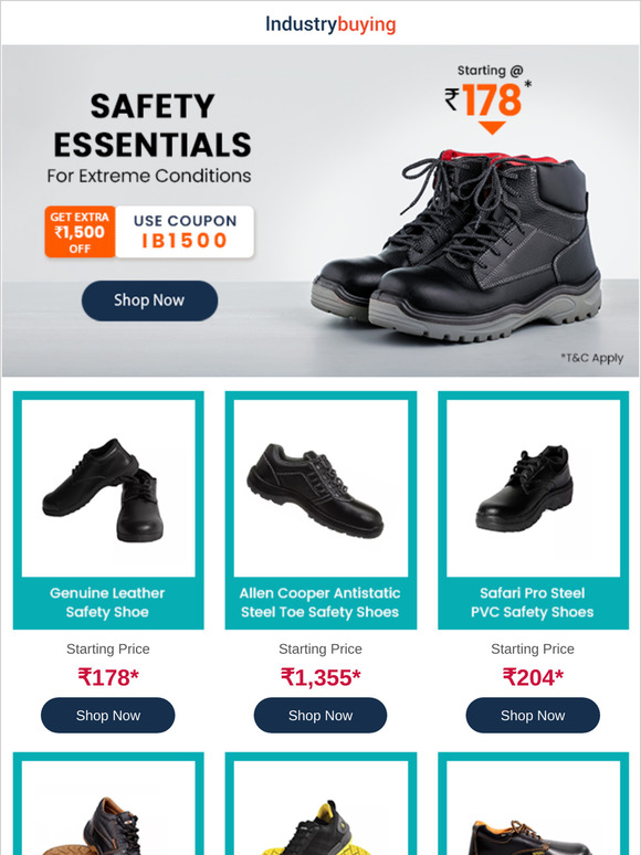 Hillson Safety Shoes ₹553*