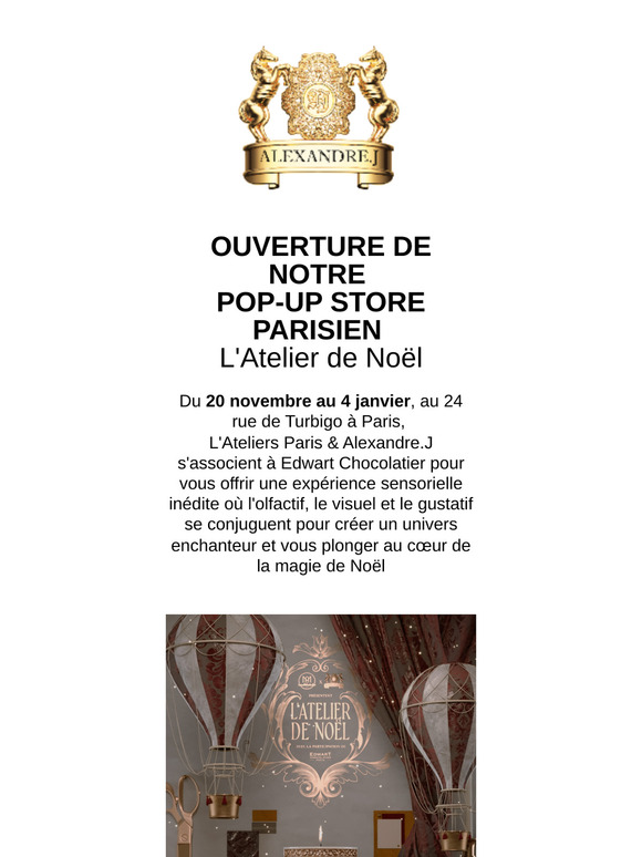 🎄Ouverture de notre Pop-up store "L’Atelier de Noël" à Paris🎄