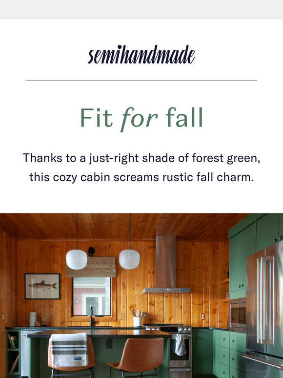 This cozy cabin screams rustic fall charm.