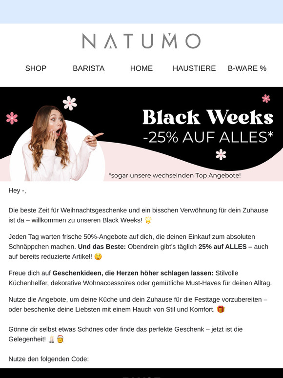 Black Deals 🖤 Ab heute bis zu 75% sparen