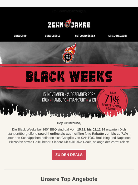 🔥Black Weeks bei 360° BBQ!🔥