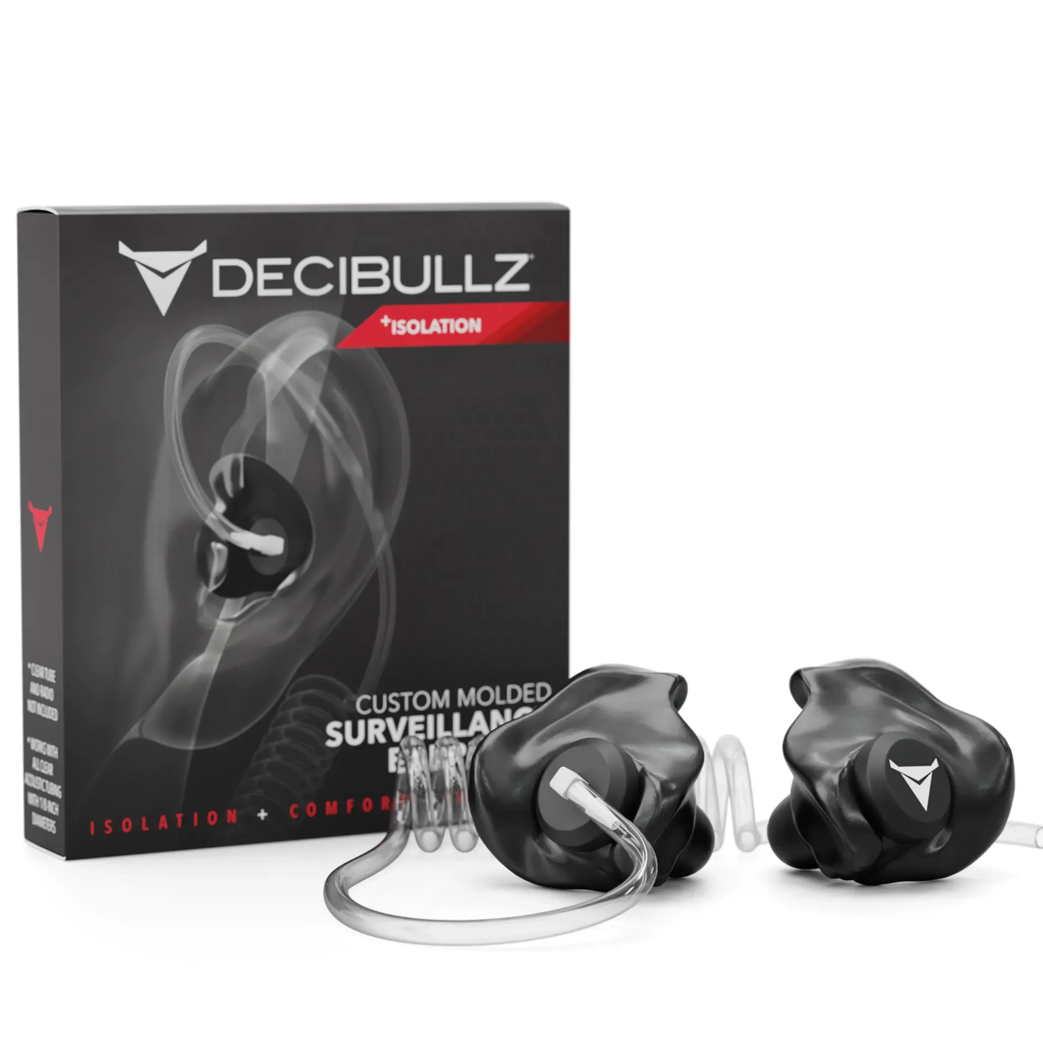 Image of Custom Moldable Surveillance Radio Headset Earpieces with Isolation
