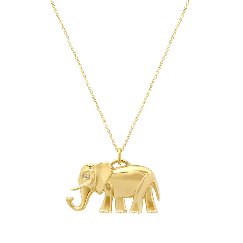 Image of Elephant Pendant Necklace