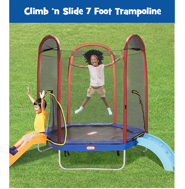 Climb 'n Slide 7 Foot Trampoline.