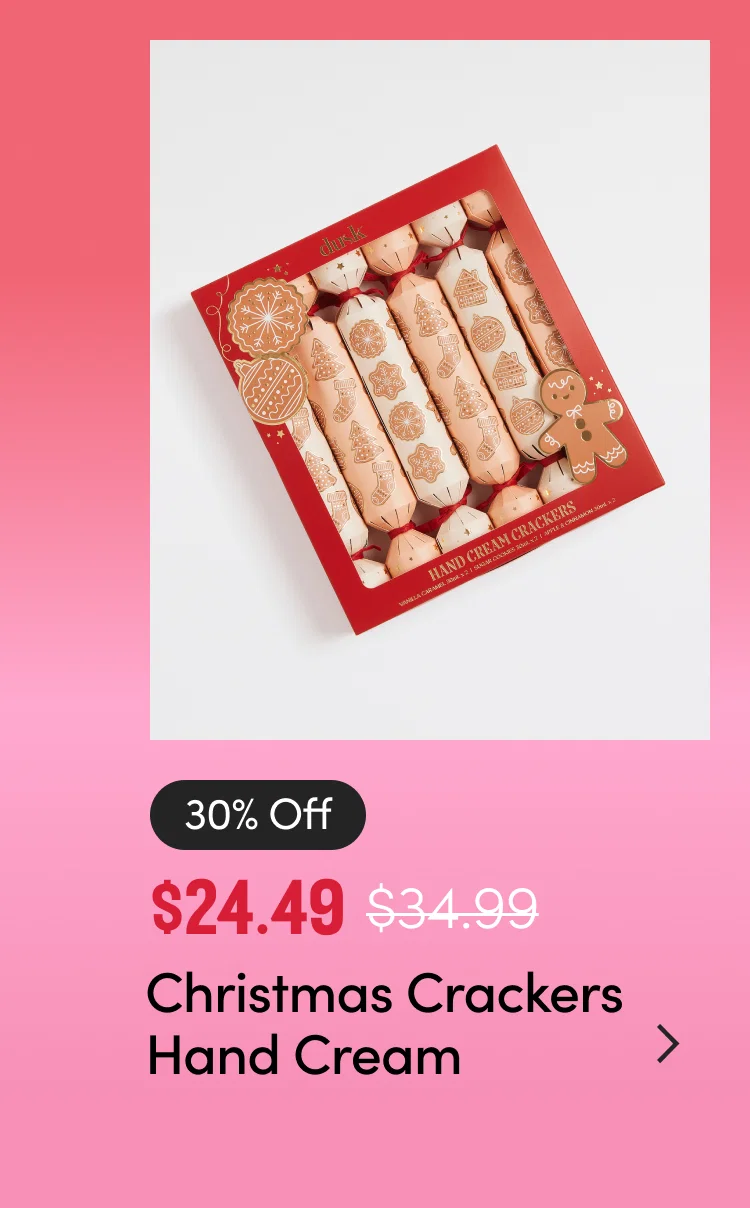 30% off Christmas Crackers Hand Cream