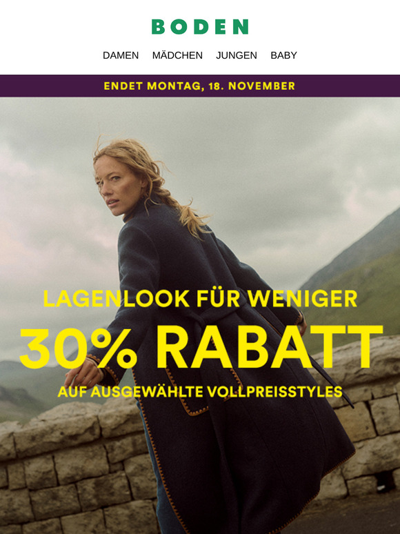 Schnell. 30% RABATT auf ausgewählte Styles