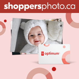 4x6 print of baby smiling and PC Optimum Card