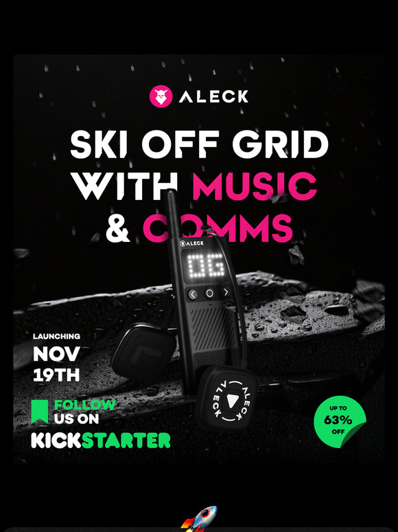 Kickstarter Alert: Aleck Off Grid & Snow Coming Soon! 🚀❄️🎧