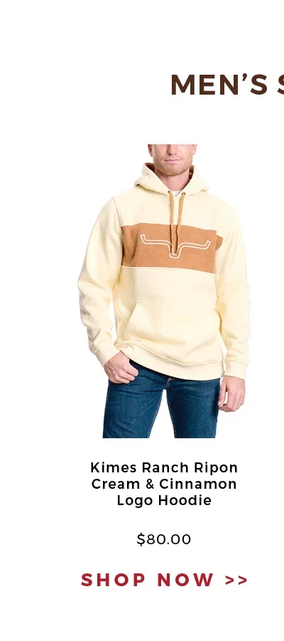 Kimes Ranch Ripon Cream & Cinnamon Logo Hoodie │ SHOP NOW