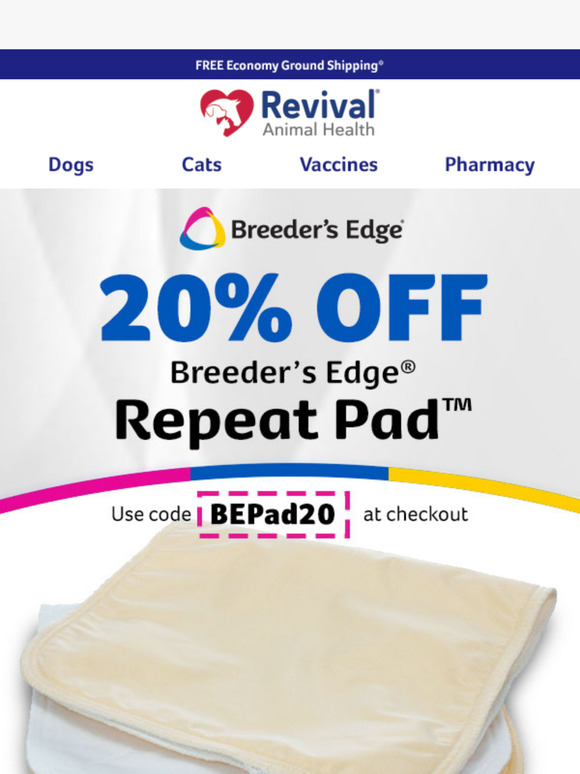 20% Off Breeder's Edge® Repeat Pad™ – Limited Time Only!