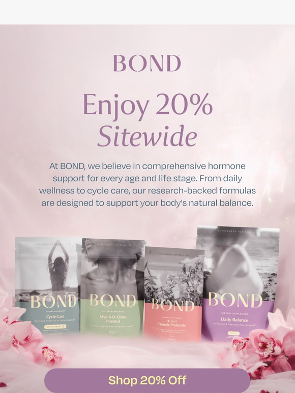 20% off starts NOW!