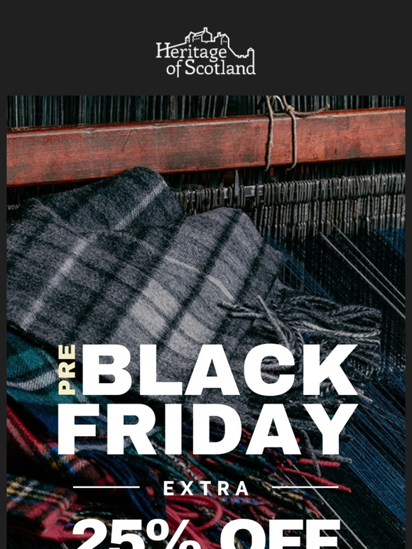 🔥 Extra 25% Off Pre-Black Friday Frenzy!