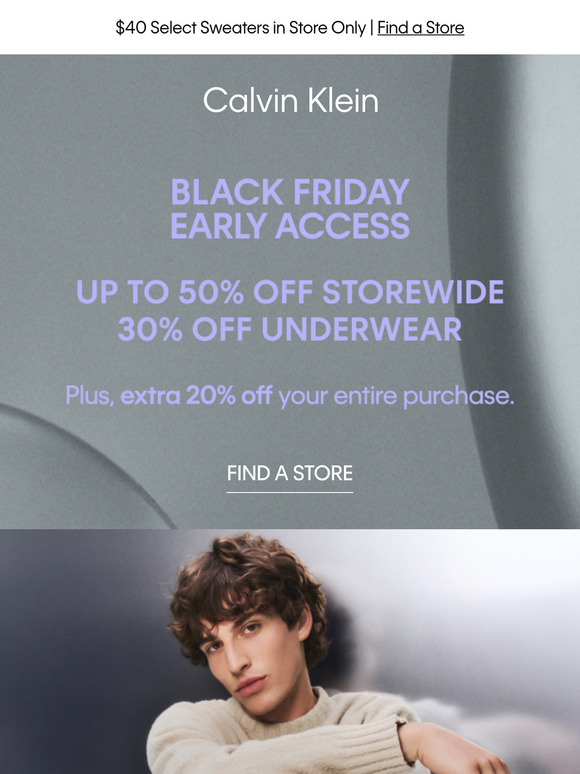 Calvin klein newsletter discount online