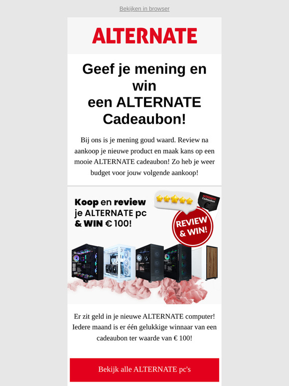 We hebben leuke review-acties voor je klaarstaan!