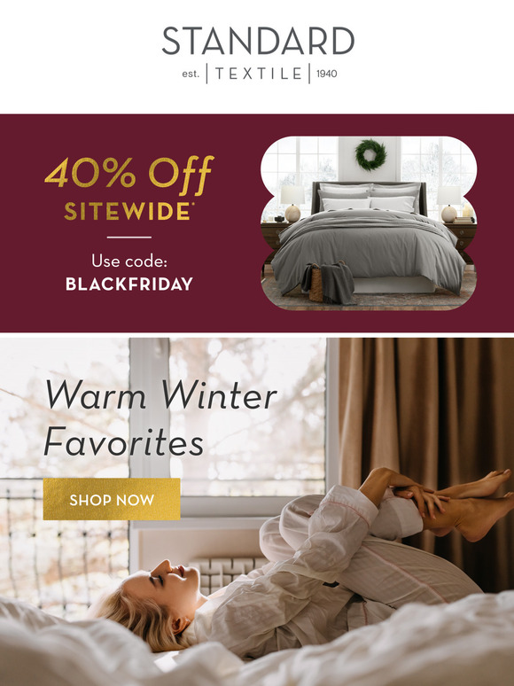 Stay Cozy and Save 40% as the Temperature Drops!