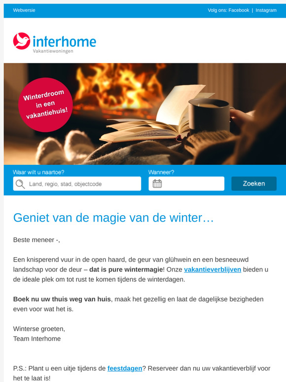 Uw volgende uitstapje in de winter wacht op u!