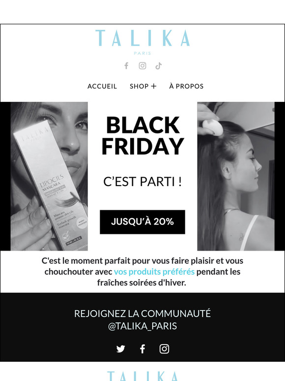 Black Friday Talika : jusqu'à -20%