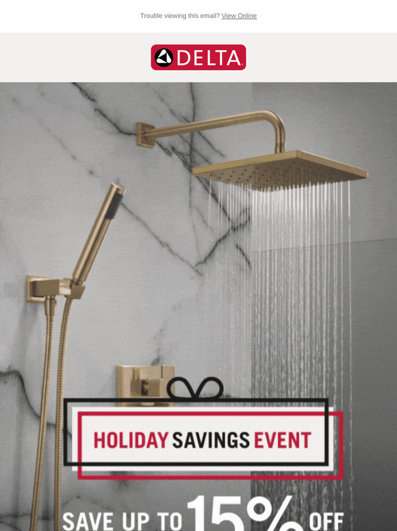 Save Up To 15% with Delta® This Holiday Season.
