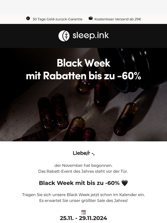 Black-Week mit Rabatten bis zu -60% 🔥