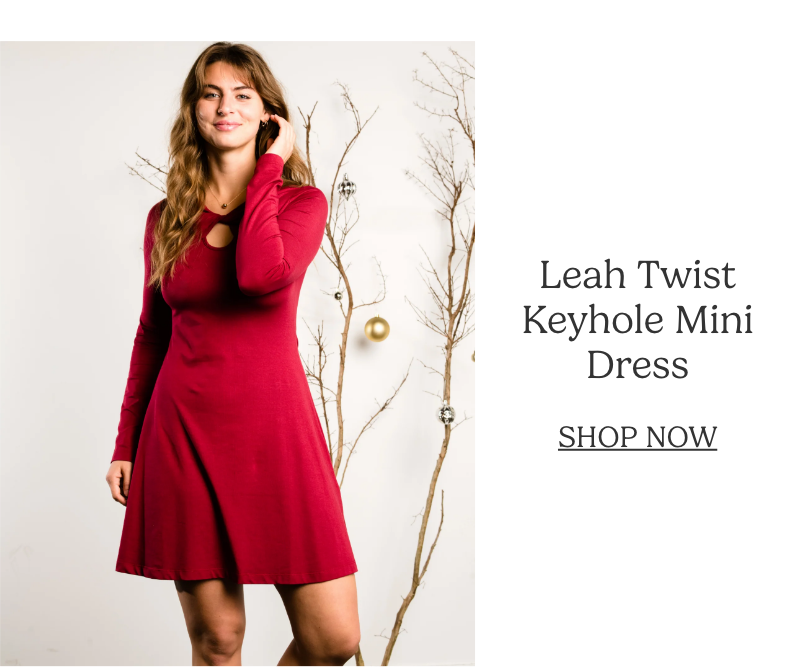 Shop the Leah Twist Keyhole Mini Dress