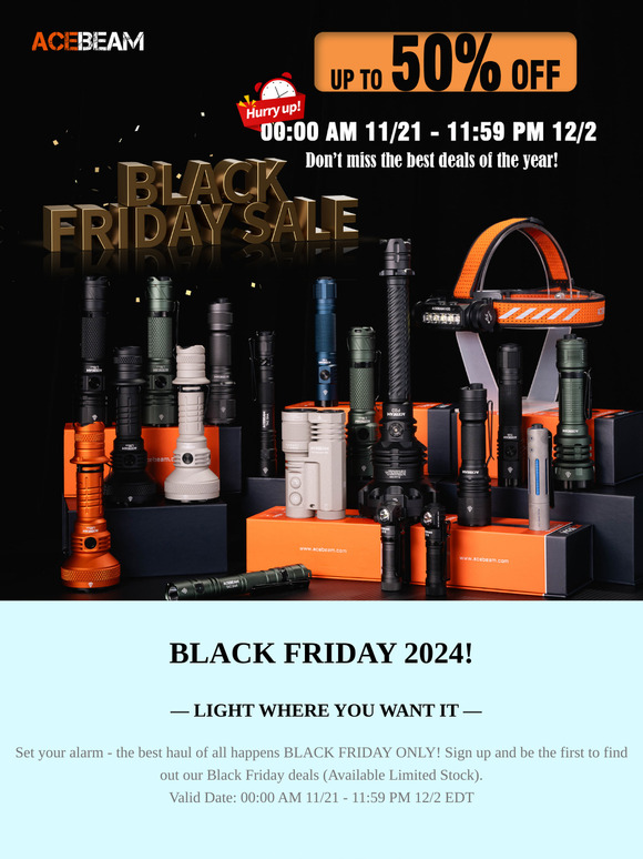 ACEBEAM Black Friday Sale is HERE!