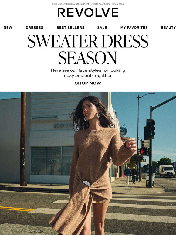 REVOLVE: Sweater Dress Season Is Finally Here! | Milled