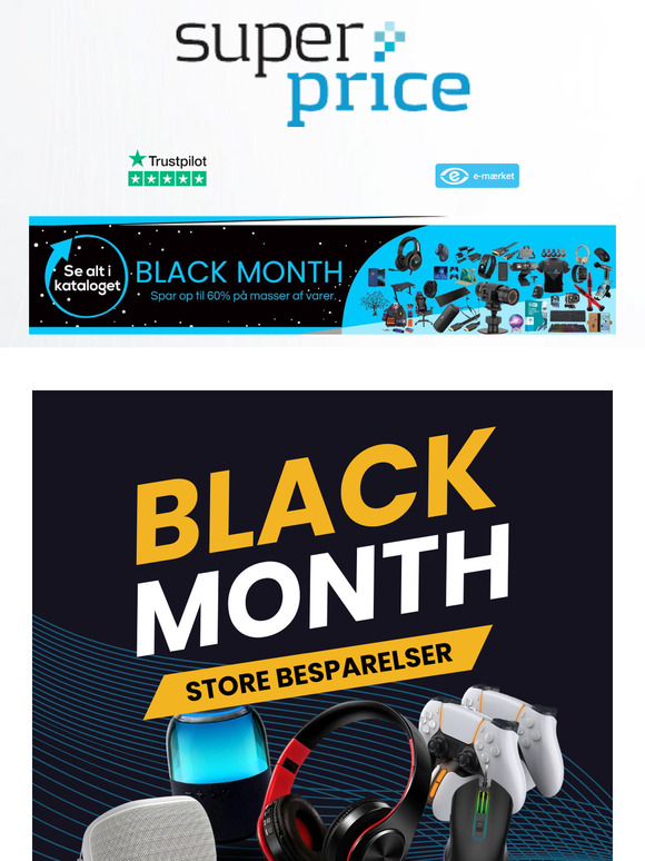 Black Month er startet – Spar stort på årets bedste deals! 🤑