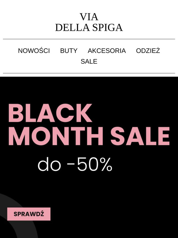 Zaczynamy rabaty BLACK MONTH ! Do -50% >>>> 💯💯💯