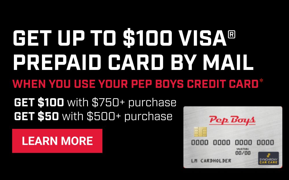GET UP TO $100 VISA® PREPAID CARD BY MAIL(*)