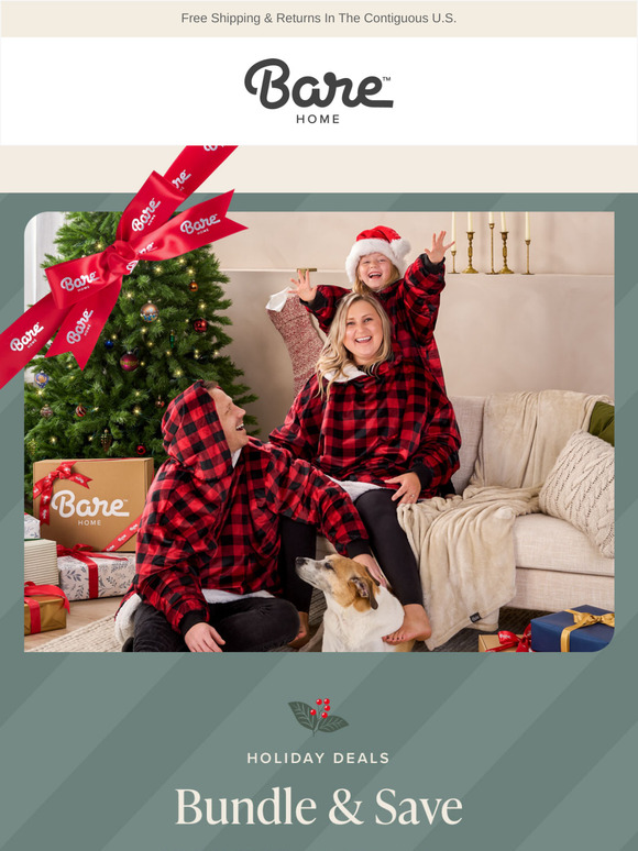 Make Christmas Cozy ✨🎄 Matching Wearable Blankets for the Whole Family!