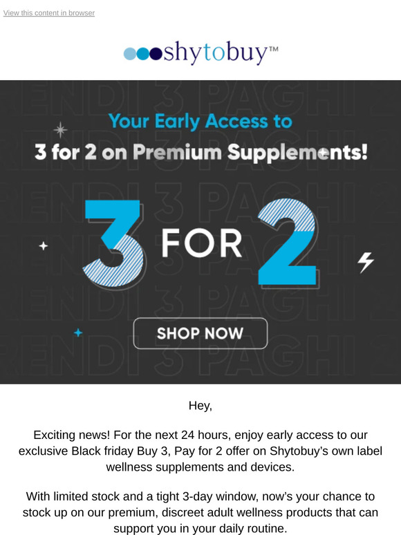 😍 Last Hours : 3 for 2