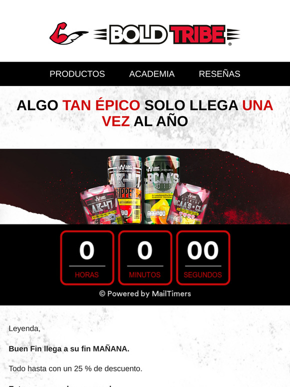 Todo hasta con un 25 % off