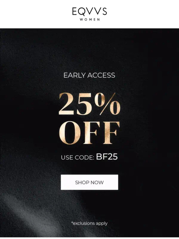 Early Access for Black Friday has landed