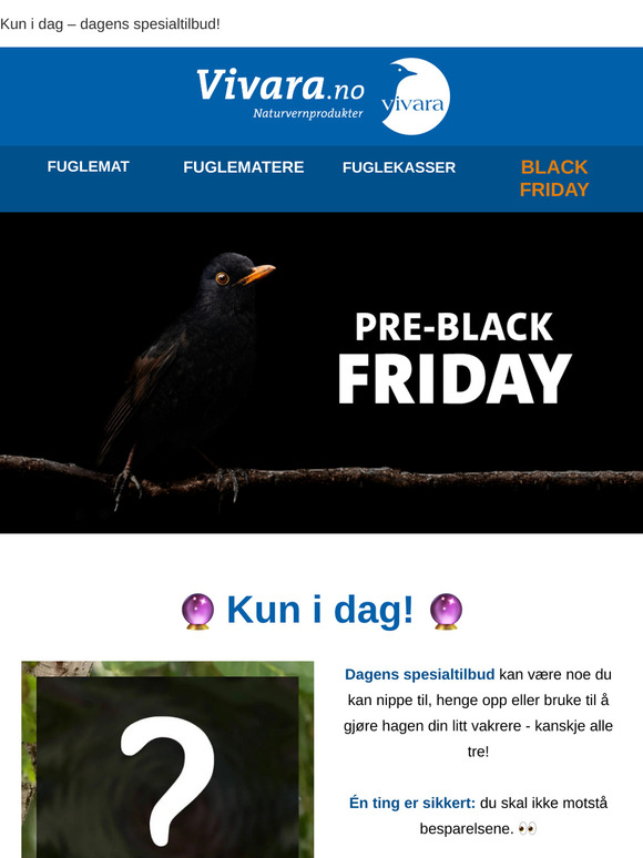 👀 Pre Black Friday Salg