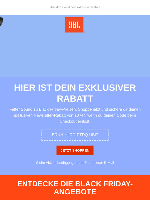 JBL Black Friday-Aktion