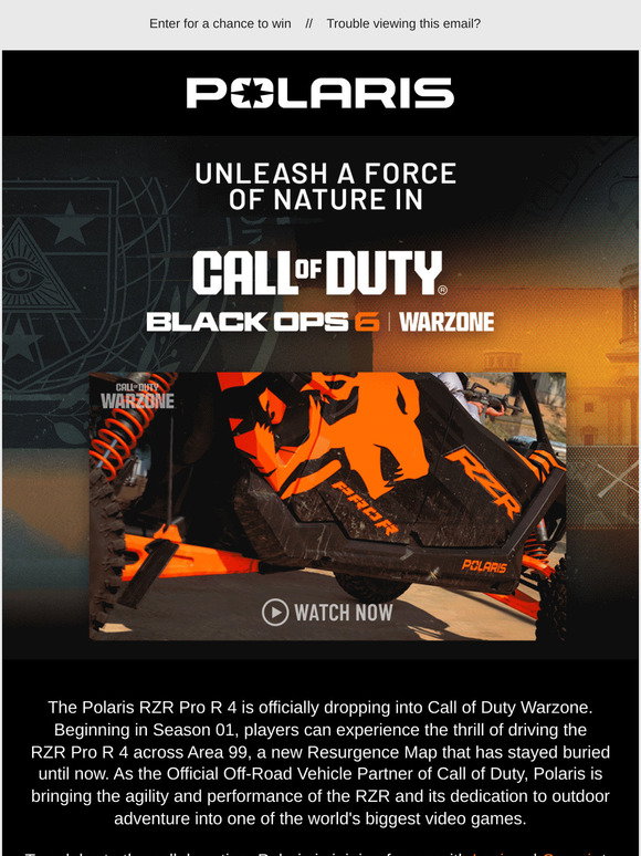 Polaris: Call of Duty®: Black Ops 6 x Polaris RZR Pro R 4 | Milled