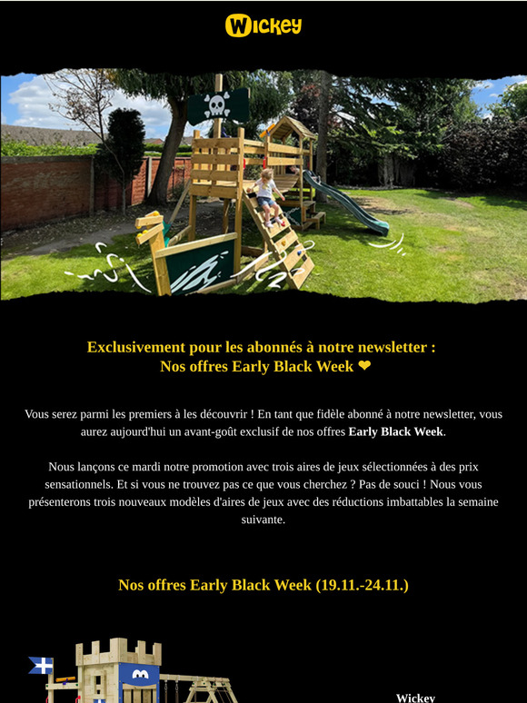 Aperçu exclusif : nos offres Early Black Week ❤