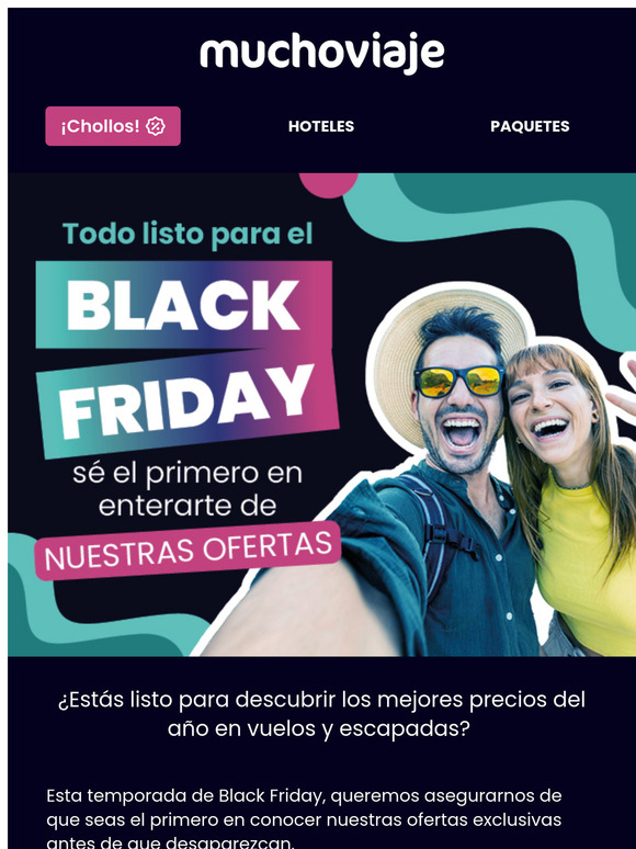 ⏳ ¡Tic-tac! El Black Friday se acerca. ¿Te lo vas a perder?