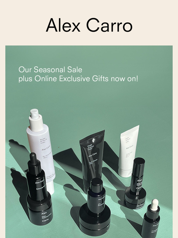 Our Seasonal Skincare Sale is now on! ✨